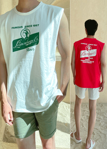 플라이비치인디언 남성 민소매 티셔츠
